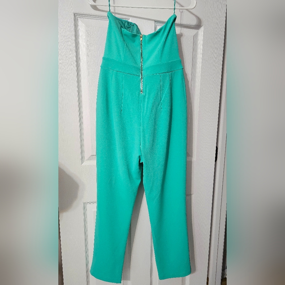 Express Strapless Sweetheart Jumpsuit - Size 6 - Picture 4 of 12